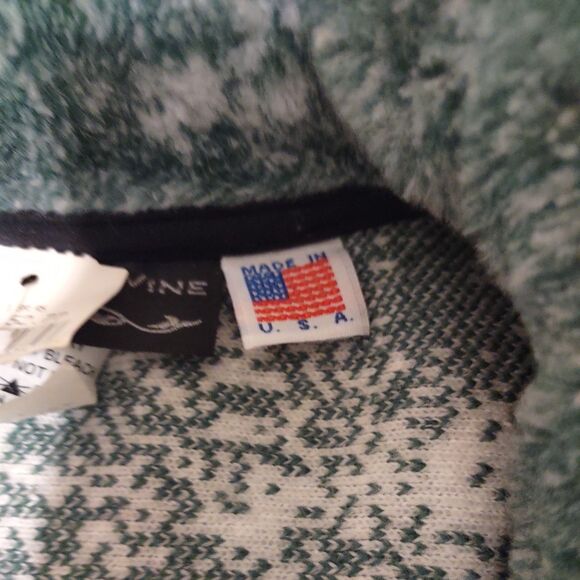 Vintage George Vine Dolphin Jacket Men's XL Sherpa Fleece Full Zip Made in USA - Picture 8 of 16